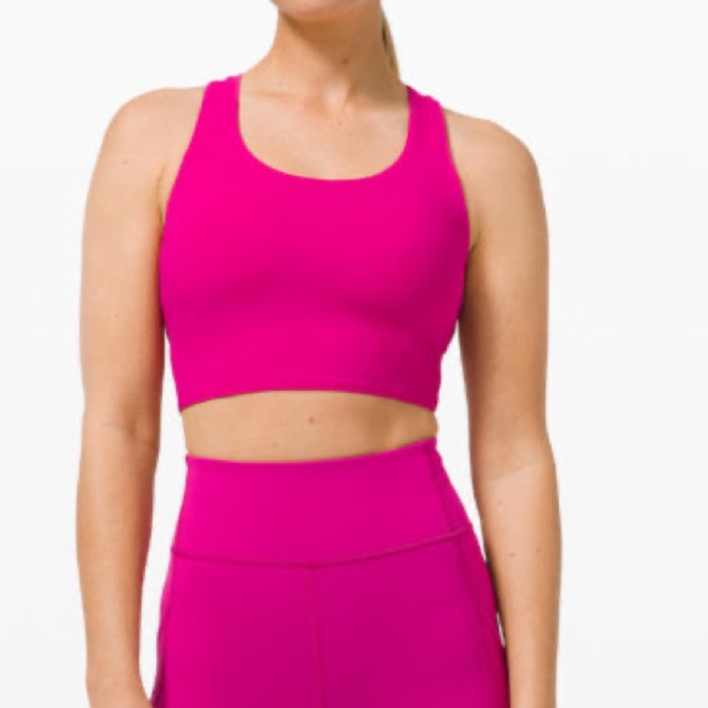 Lululemon: Stash It Bra Medium Support, B/C Cup, Ripened Raspberry, Size 6